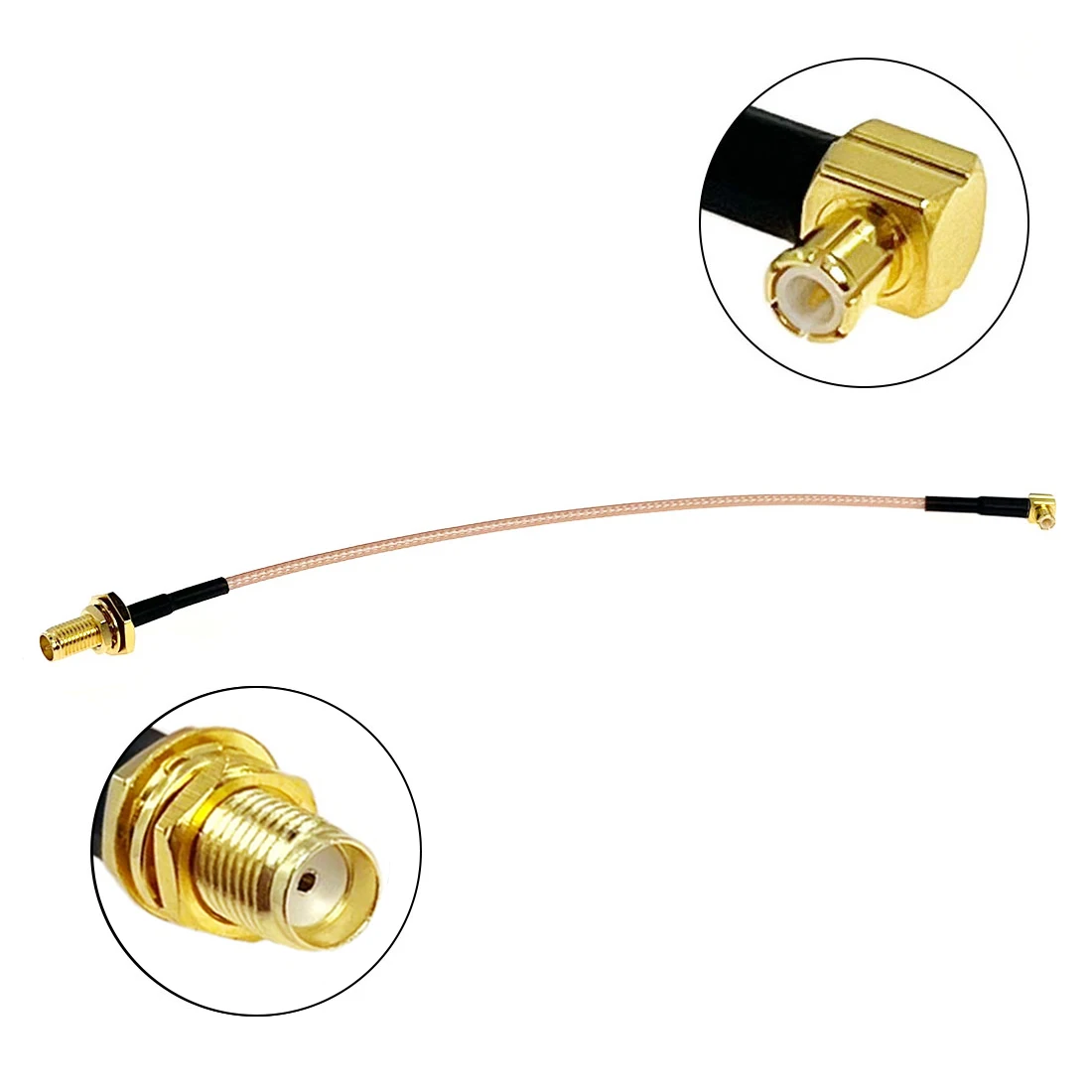 Mamparo hembra SMA a montaje de Cable RF de ángulo recto macho MCX RG174 RG178 RG316 10cm/30cm/50cm para módem inalámbrico - imagen 5