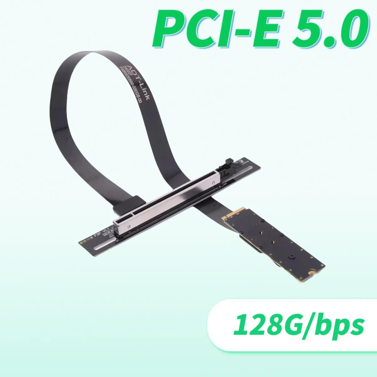 2025 nuevo PCIe 5,0 M.2 NGFF NVMe a PCI-E x16 Cable de extensión GPU Cable de alimentación Sata FFC GEN5 90 ángulo Nvidia/AMD tarjeta gráfica de PC
