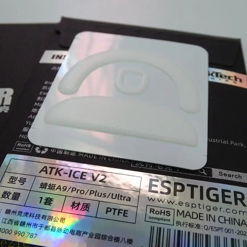 E21E 1 paquete EsportsTiger versión ICE patines ratón pies ratón para ATK A9 Mouse Glides - imagen 4