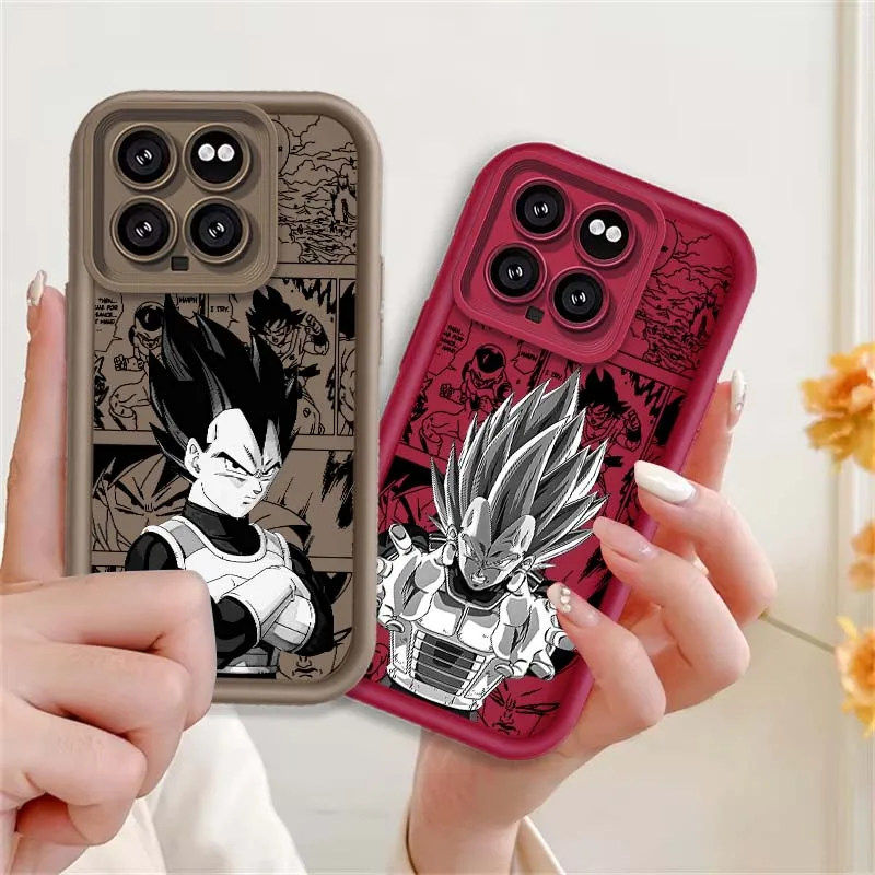 D-Dragon Balls Anime Cool Vegeta cubierta para Xiaomi Mi 17 15 14 13 12 14T 13T Pro Max Lite ojo escalera funda de teléfono - imagen 2