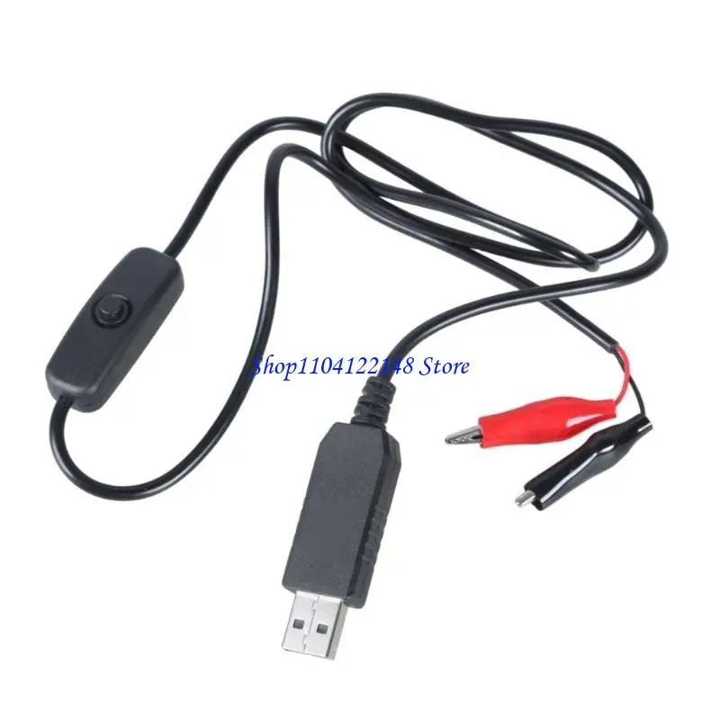 Conector macho USB P9FA a Cable Clip 3V, Cable abrazadera 100cm Cable adaptador fuente alimentación USB 5V - imagen 2