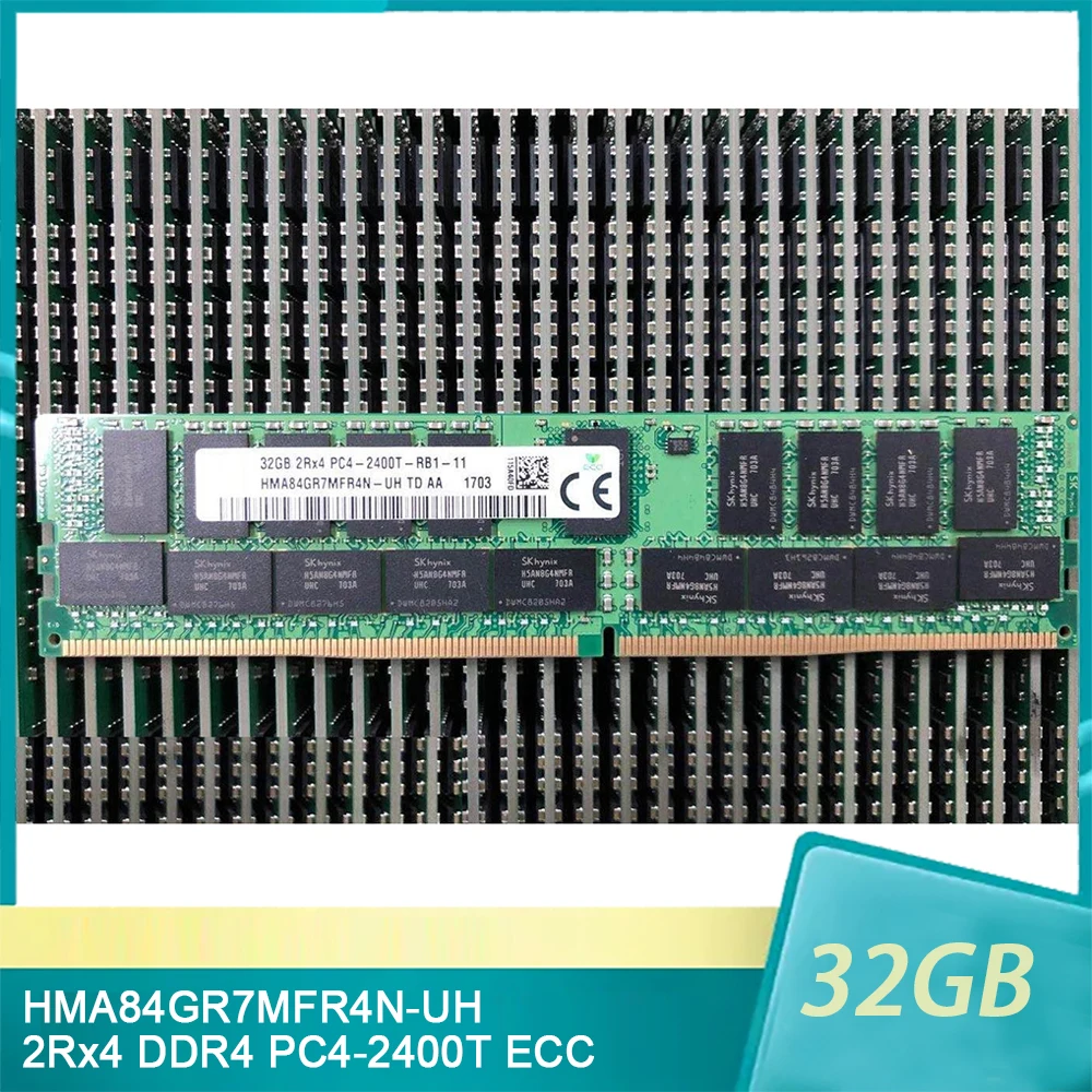 1 Uds RAM HMA84GR7MFR4N-UH 32GB 32G 2Rx4 DDR4 PC4-2400T ECC memoria de servidor - imagen 2