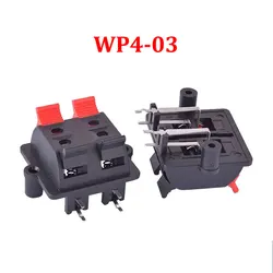 Conector WP4 Bocina Altavoz Doble Fila 4 Pines – Clip Terminal Resorte