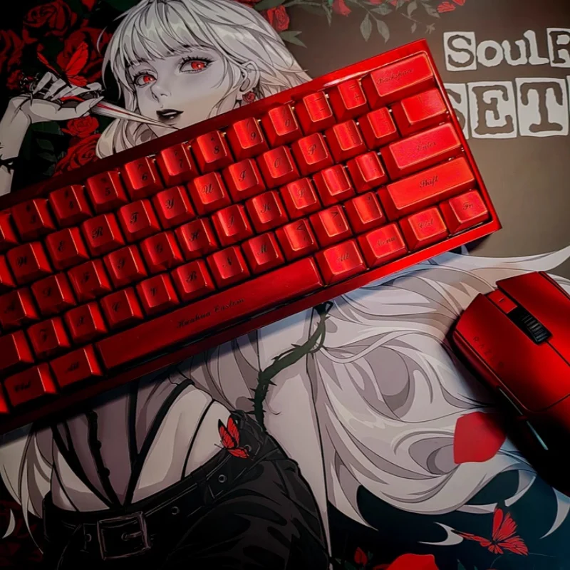 SoulRose Rosette Alfombrilla de ratón para juegos Tema de personaje de anime 490 * 420 Adhesivo inferior de poliuretano Control equilibrado de superficie fina - imagen 4