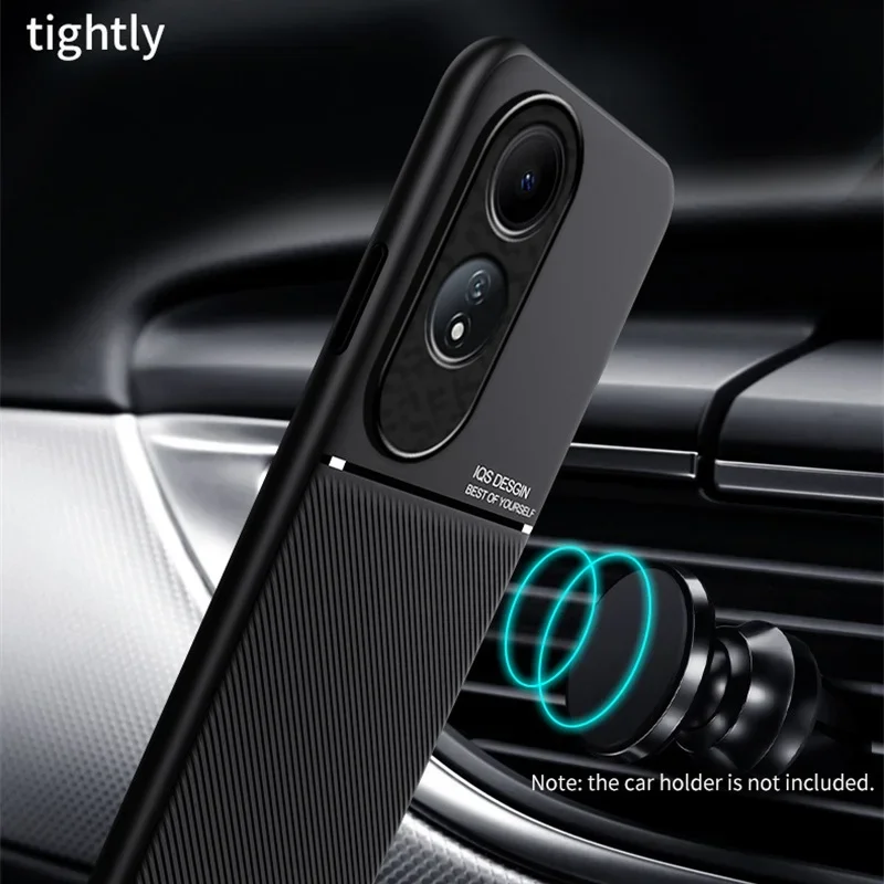 Para Oppo A60 4G funda de lujo con soporte magnético para coche funda trasera para Opo Appo A 60 4G 2024 CPH2631 6,67 "fundas de cuero de silicona suave - imagen 2