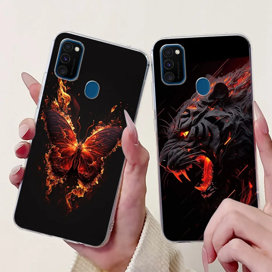 Nuevo diseño de funda de teléfono para Samsung Galaxy M21 M30s, funda trasera delgada de TPU transparente para Samsung M21 M30S, fundas de silicona suave - imagen 5