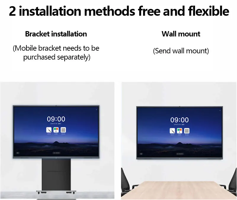 65 75 86 98 pulgadas 4K 8gb Ram Android 11 tablero interactivo inteligente multitáctil infrarrojo Digital pantalla plana interactiva para enseñanza - imagen 4