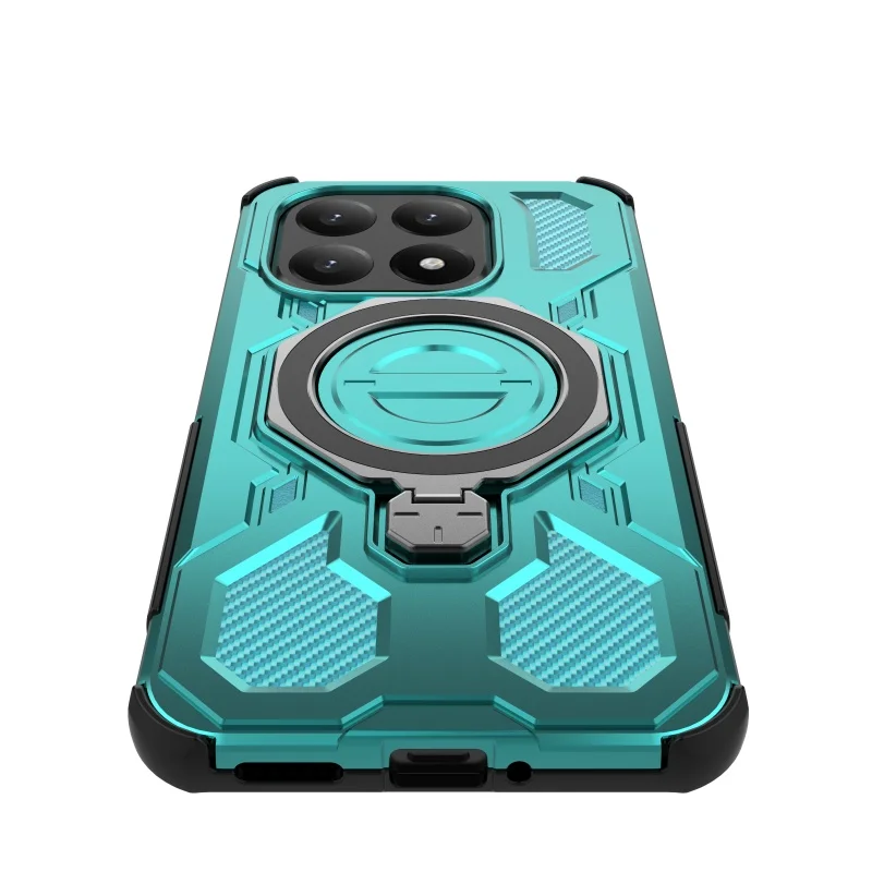 Para Xiaomi 15T funda Xiaomi Mi 15T Pro Capas trasera a prueba de golpes atracción magnética anillo de adsorción soporte Fundas Xiaomi 15T