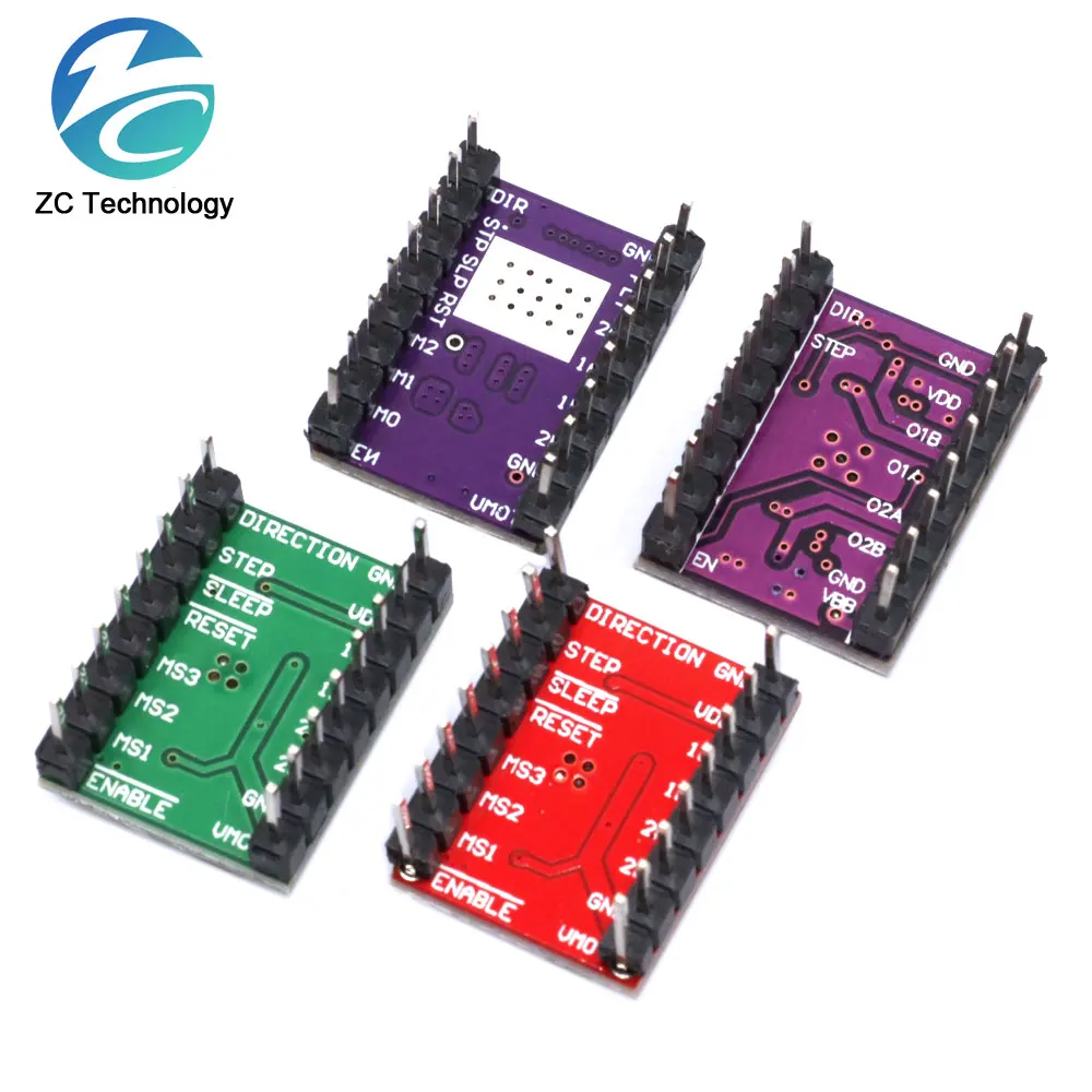 Piezas de impresora 3D StepStick A4988 DRV8825, controlador de Motor paso a paso con disipador de calor, rampas Reprap 1,4 - imagen 2