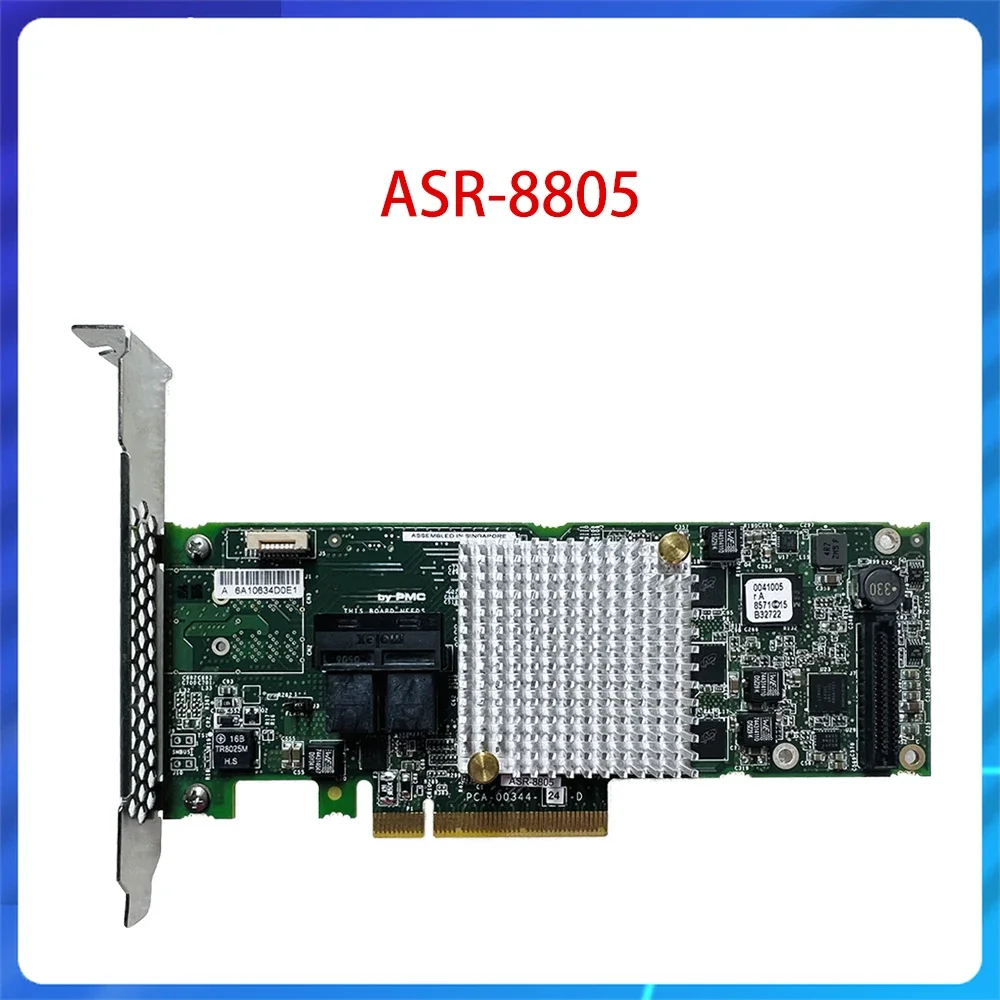 Original para Adaptec ASR-8805 PCI-E 3,0 SAS SATA SSD RAID 12 Gb/s tarjeta controladora externa PCI E tarjeta expansora tarjeta de expansión HBA