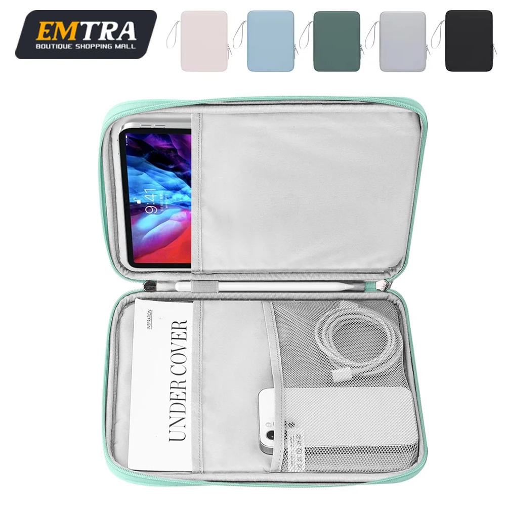 Funda para tableta de 11 y 13 pulgadas, funda para IPad Air para Samsung, Xiaomi, Lenovo, funda para tableta, bolsa a prueba de golpes con múltiples bolsillos