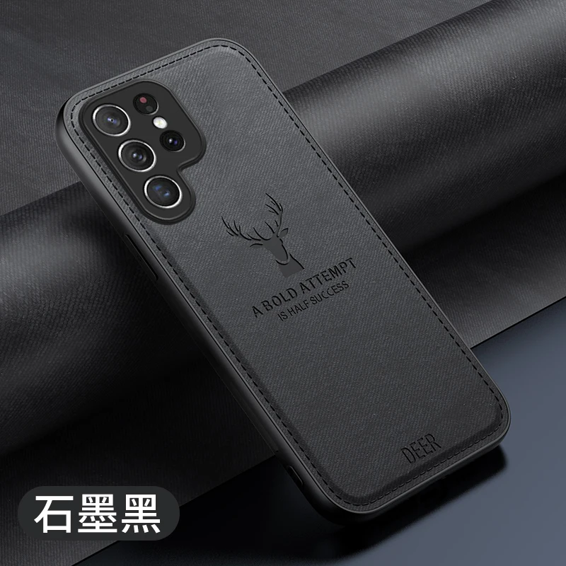 Funda para Samsung S25 Ultra S25 +, funda de tela tejida de lujo para Samsung S25 Plus, protección de cámara de silicona, parachoques a prueba de golpes