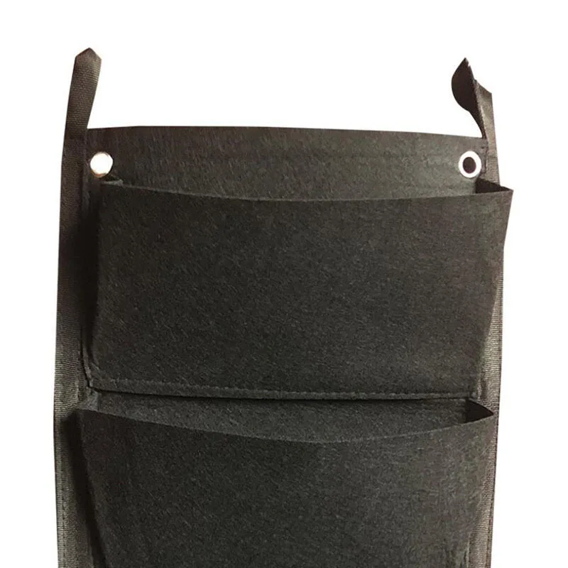 Bolsas para plantar para colgar en la pared, 4/7/9 bolsillos, bolsa de cultivo verde, macetero Vertical para jardín, bolsa para jardín, suministros para el hogar k5 - imagen 3