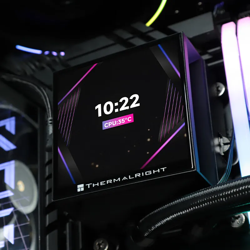 Radiador de agua fría todo en uno Thermalright Hyper Vision 360 ARGB, 3,95 pulgadas puede girar la pantalla LCD, LGA1851/1700/AM5/AM4 - imagen 5