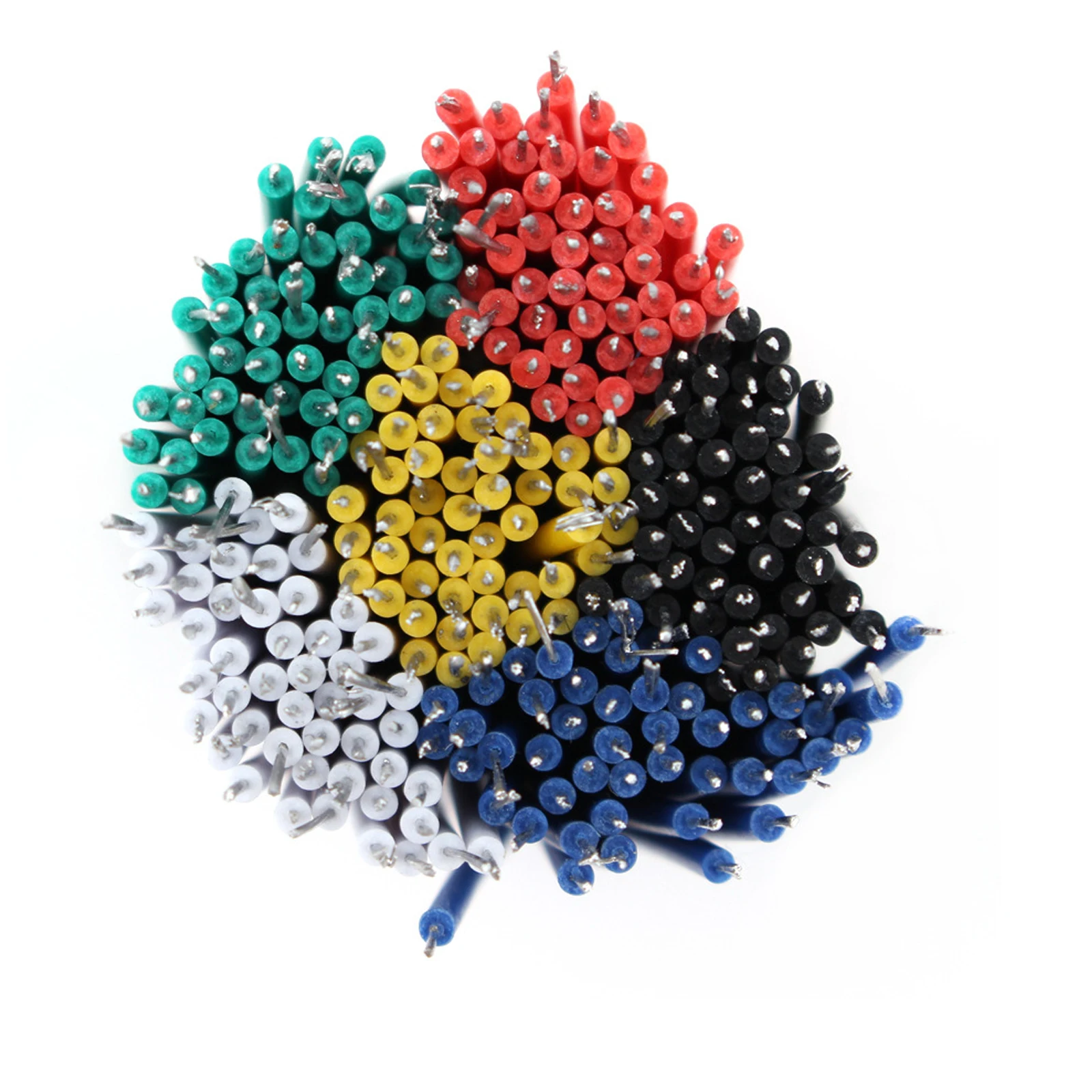 100/120 Uds 24 AWG Cable de puente electrónico de cobre estañado para PCB y Cable de placa de pruebas 78mm 6 colores - imagen 5