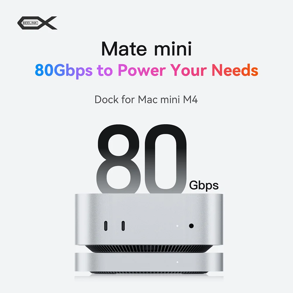 Beelink Mate Mini estación versión velocidad/capacidad Thunderbolt5 para todos los Mini PC SER9 SER8 SER5 computadora de juegos de escritorio - imagen 4