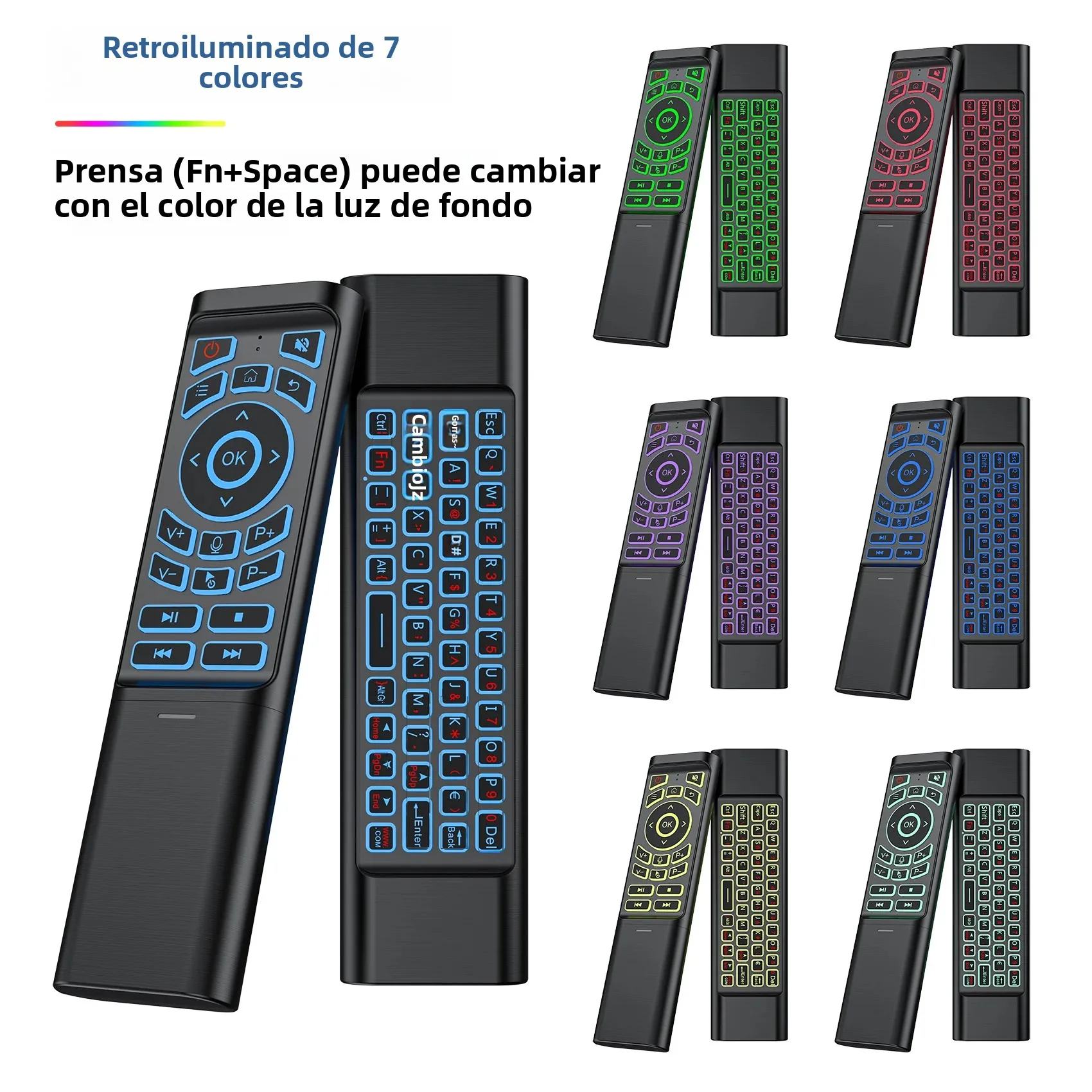 Control remoto universal inalámbrico y Bluetooth Air Mouse - Operación de voz 4 en 1 para Nvidia Shield Pro/Android TV Box/Windows PC - imagen 5