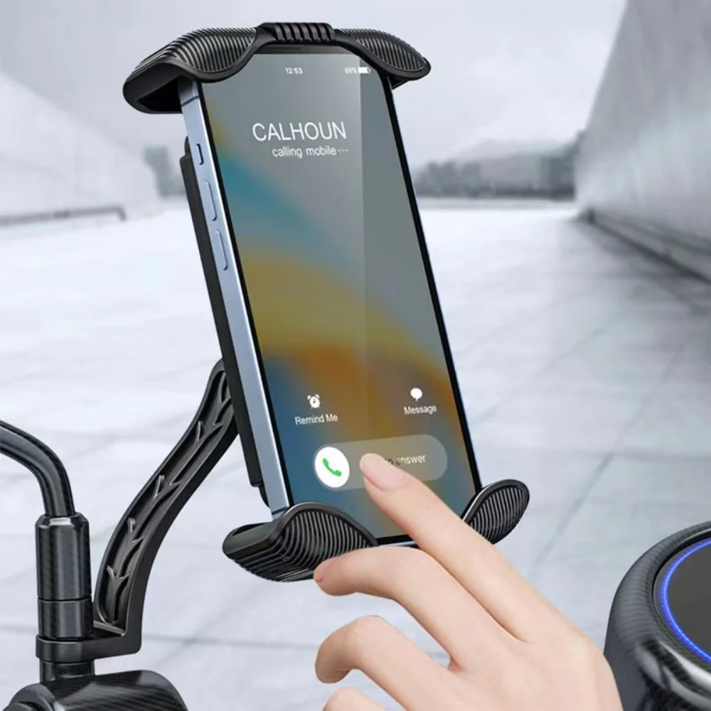 Soporte Universal para teléfono de bicicleta, soporte ajustable antideslizante a prueba de golpes, soporte de navegación GPS para motocicleta para todos los teléfonos inteligentes - imagen 5