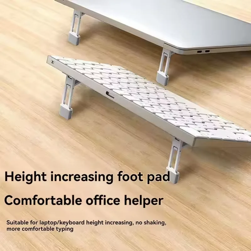 2 unids/set Universal portátil Invisible soporte para ordenador portátil Mini elevador de pies de aluminio para ordenador portátil elevador de refrigeración plegable para ordenador portátil - imagen 3
