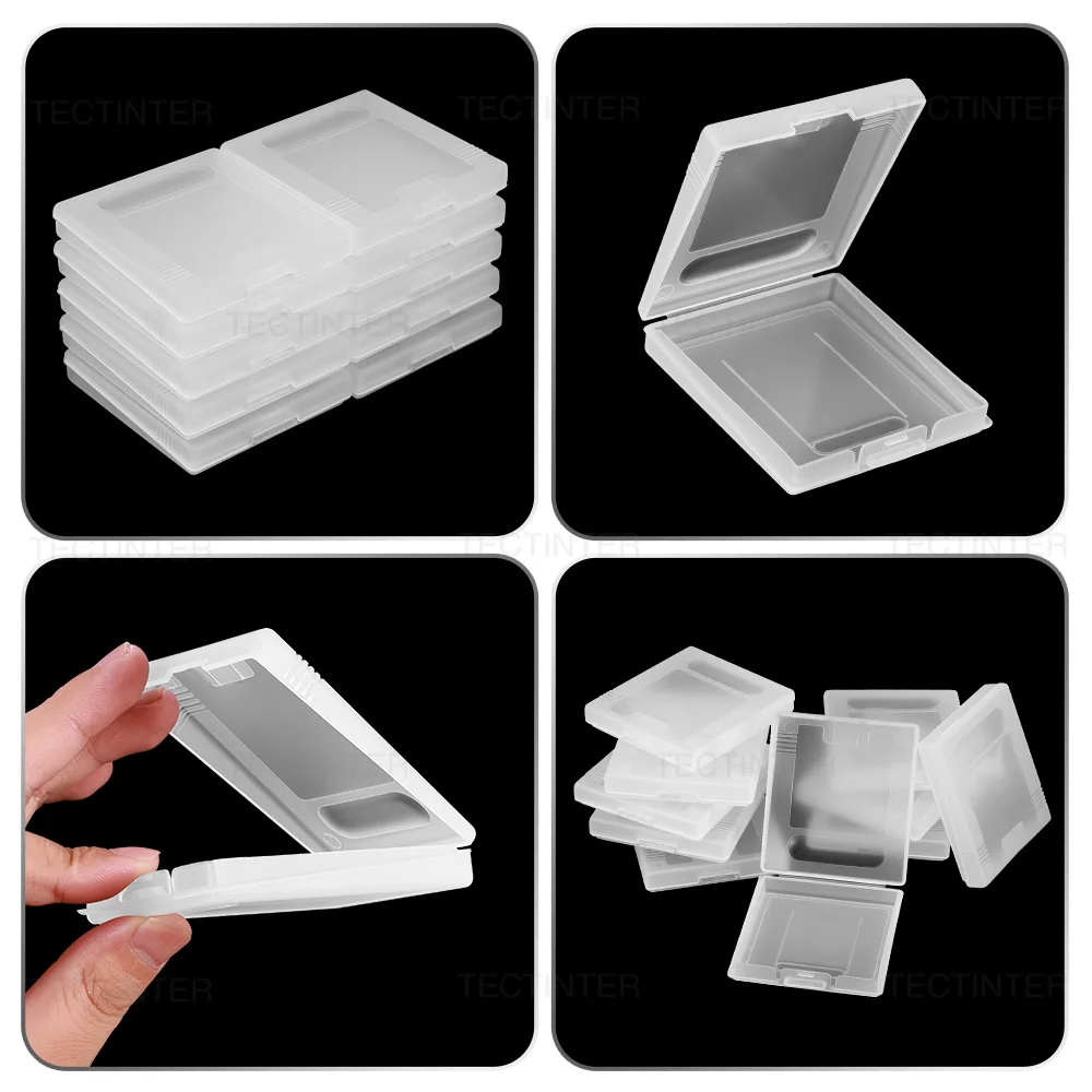 Caja de almacenamiento de cartuchos de tarjetas de juego de plástico, caja protectora transparente para consola Nintendo Game Boy Color GBC GBP, 1/5/10 Uds. - imagen 4