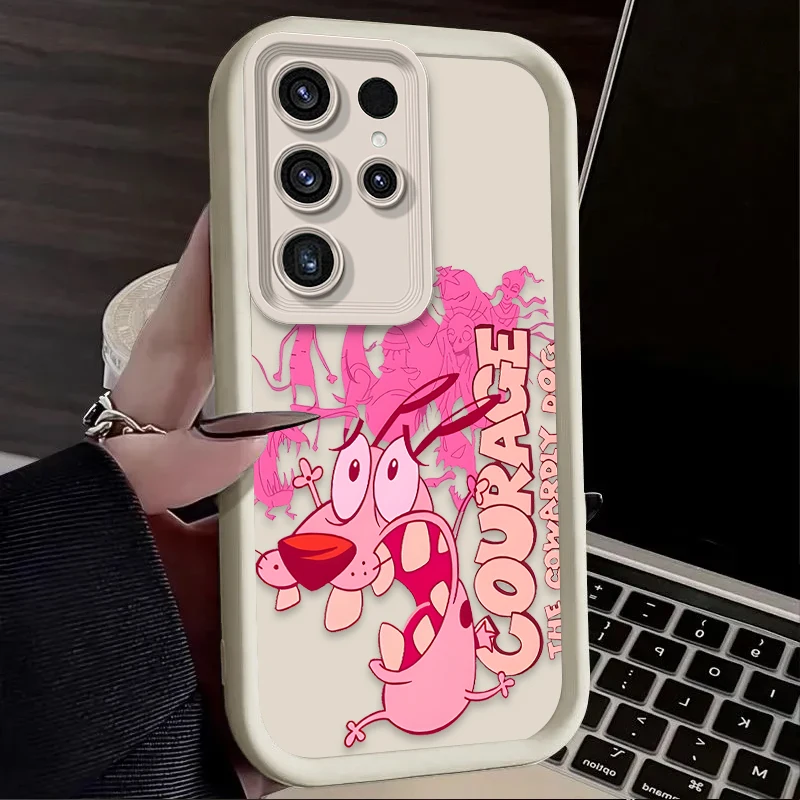 Funda Fun Courages Cowardly Dog para Samsung Galaxy S24 S23 S25 Ultra S22 S21 Plus FE A56 A36 A26 A16 A06 A15 A25 A35 A55 5G - imagen 4