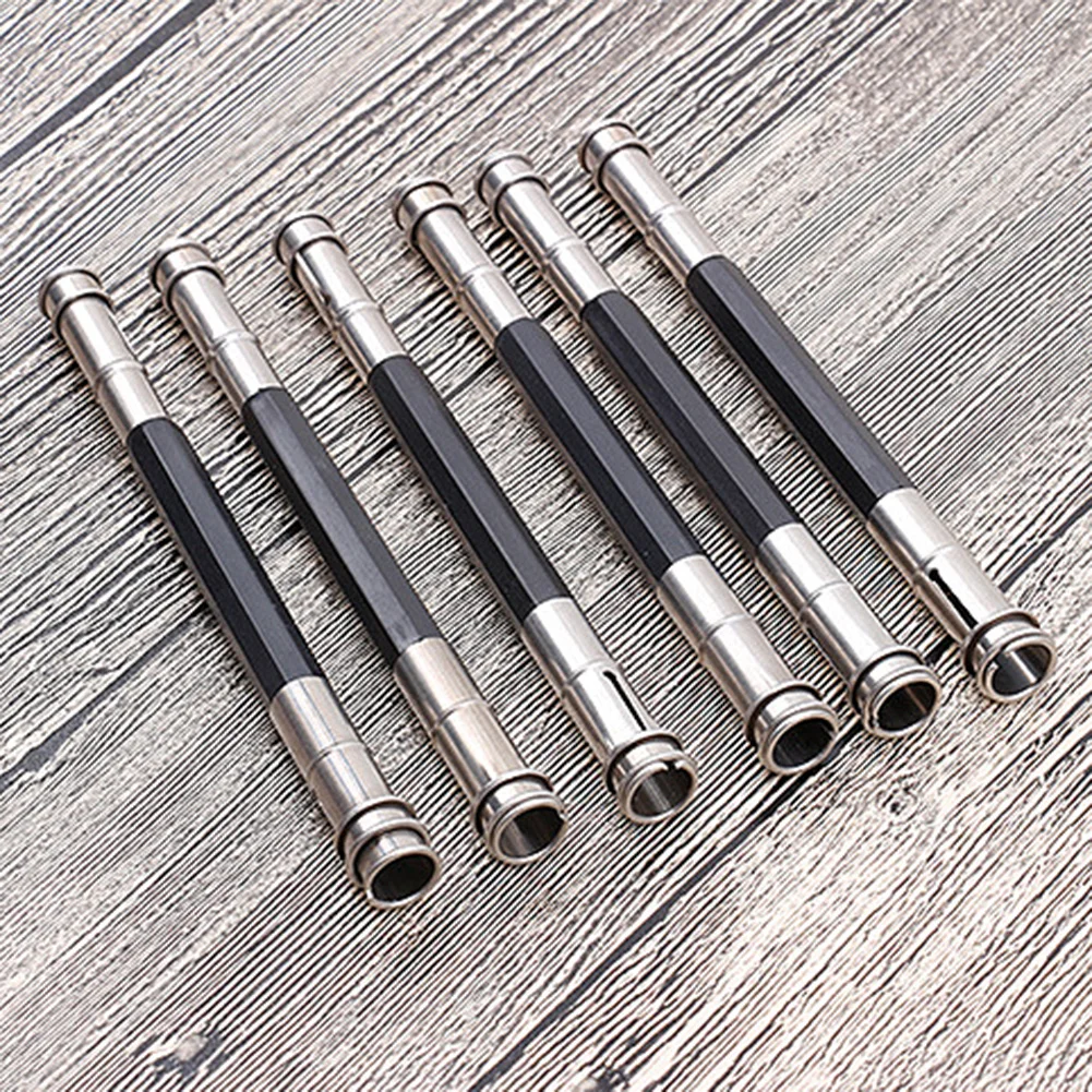 Herramienta de escritura de lápiz de doble cabeza, extensor de lápiz ajustable, soporte para bocetos, pintura, herramientas de escritura de arte, suministros escolares y de oficina, 10 piezas - imagen 3