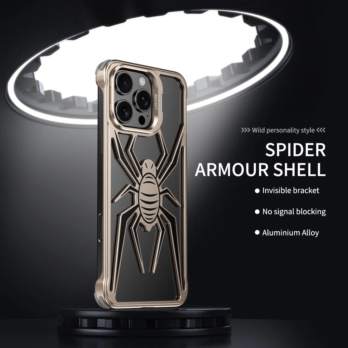 Funda de teléfono sin marco de aleación de aluminio de aviación para iPhone 16 15 14 13 Pro Max soporte de lente disipación de calor de Metal cubierta a prueba de golpes - imagen 2