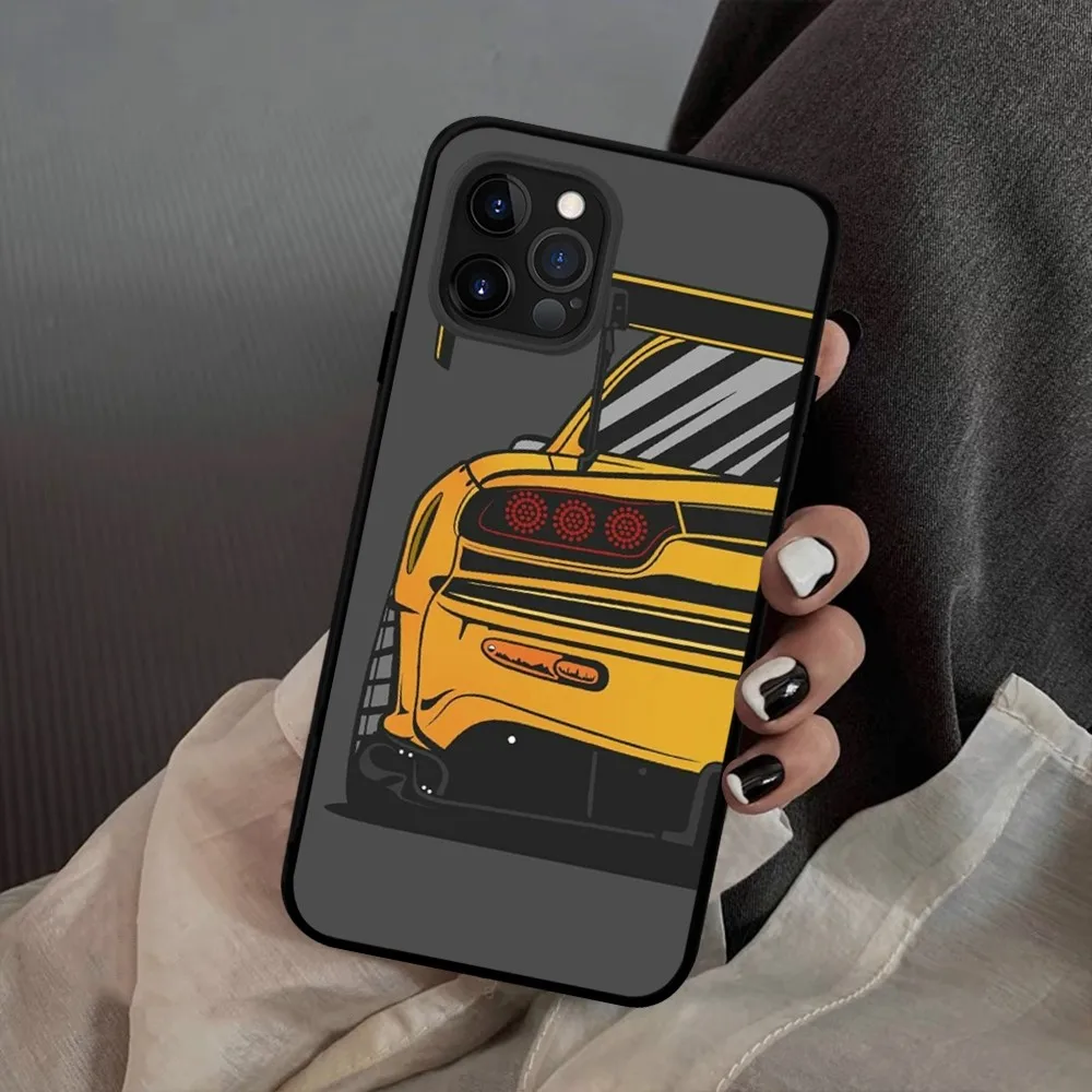 JDM-Funda de teléfono para coches deportivos, carcasa para iPhone 14, 11, 12, 13, Mini Pro, XS Max, 6, 7, 8 Plus, X, XR, SE, 2020, Japón - imagen 5