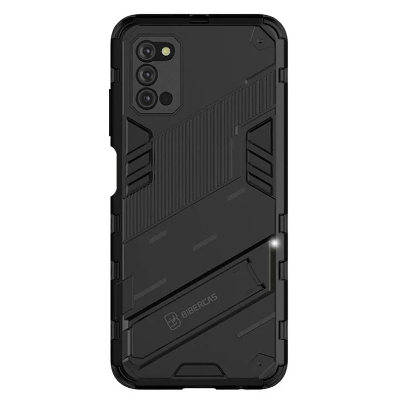 Para Samsung Galaxy A03S funda de teléfono con armadura a prueba de golpes para Samsung SM-A037 S134 protección anticaída contraportada Kickstand Coque - imagen 2