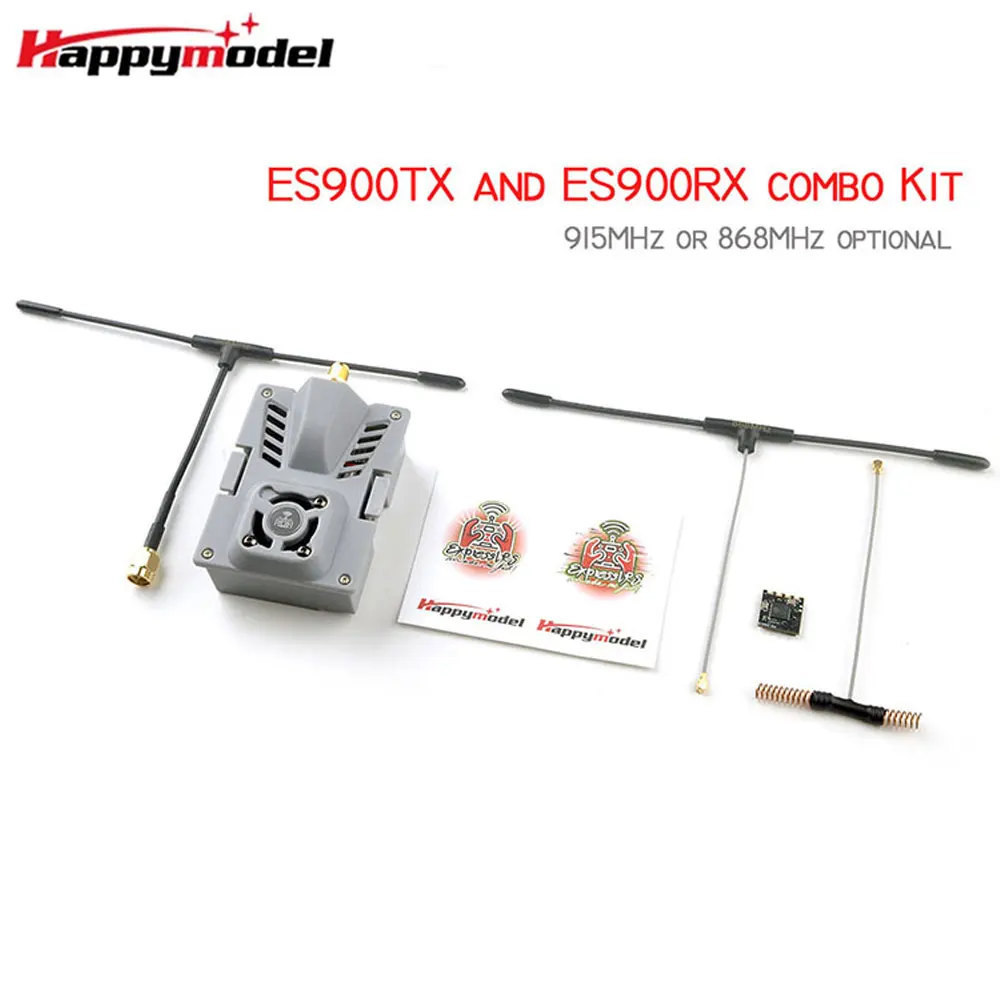 Happymodel-Módulo de largo alcance ExpressLRS ES900TX ES900RX, 915 / 868Mhz para Radiomaster TX16S Jumper T12 T18, FPV