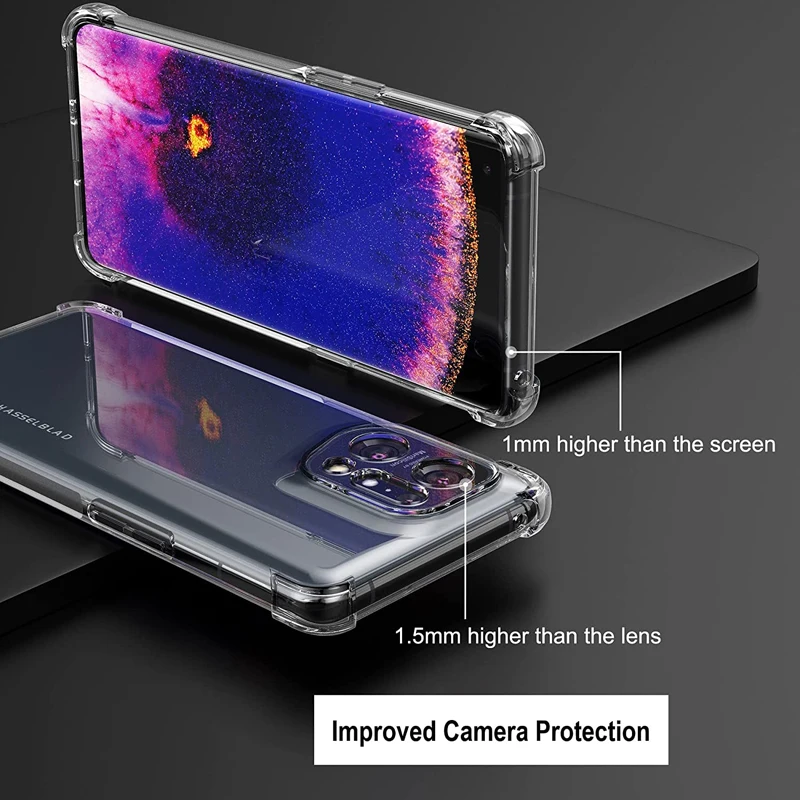 Funda de teléfono con Airbag transparente Original para OPPO Find X5 Pro Lite OPPOFindX5Pro X5Lite 5G, funda transparente impermeable de silicona suave - imagen 3