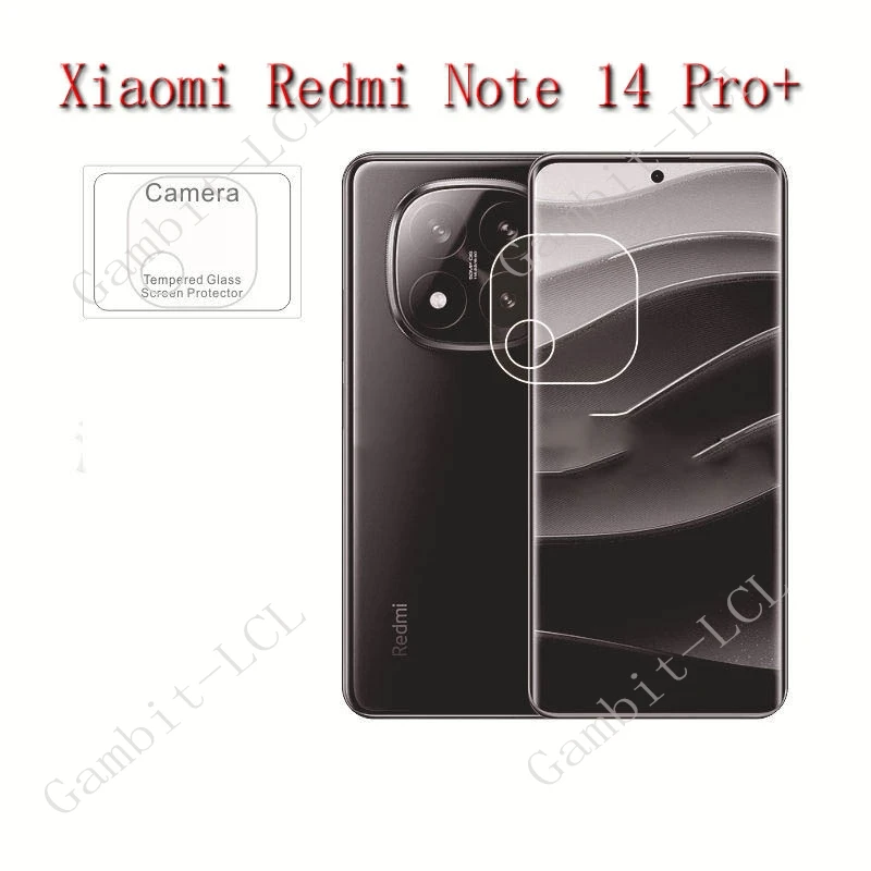 Película de lente de cámara 3D para Xiaomi Redmi Note 14 Pro + RedmiNote14Pro Note14Pro Plus, cubierta protectora de vidrio templado Original, 2 uds. - imagen 3