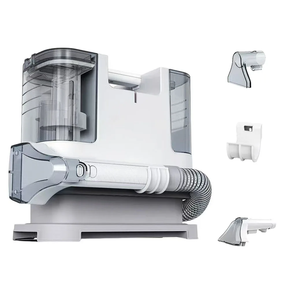 Máquina limpiadora de alfombras, máquina limpiadora de tapicería, potente succión, máquina de limpieza de puntos profundos, 2 cabezales para muebles de tapicería - imagen 5