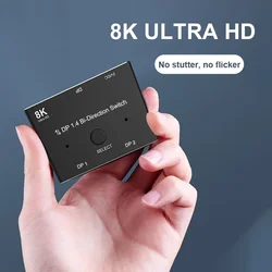 Conmutador DisplayPort Bidireccional 8K 144 Hz