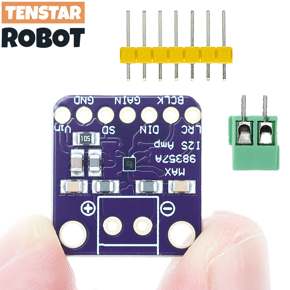 TENSTAR MAX98357 Amplificador I2S Clase D Módulo DAC RPi ESP32 - imagen 4