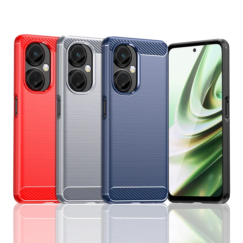Funda de teléfono protectora resistente a los golpes para OnePlus Nord CE3 Lite, Nord N30, OPPO K11X, funda trasera de TPU de silicona suave