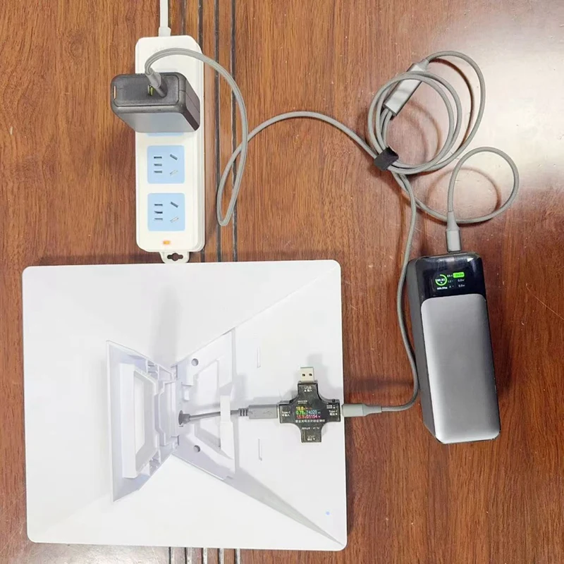 Nuevo Cable de alimentación de carga rápida para Starlink Mini Dual USB-C PD100W 2 en 1 Cable de carga rápida simultánea 1,6 M - imagen 2