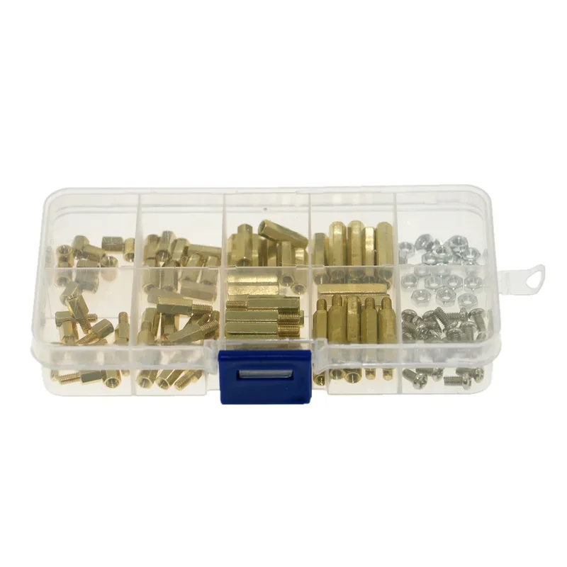 120 Uds M3 macho hembra latón columna hexagonal soporte espaciador Pilar M3 tuerca de tornillo juego mixto placa PCB