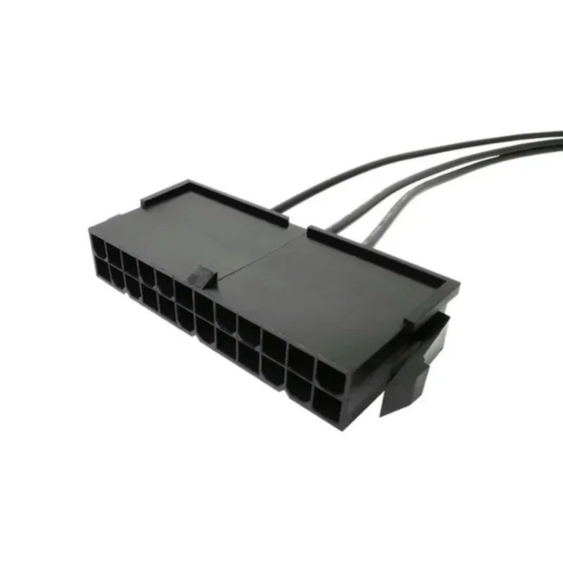 Probador de arranque de fuente de alimentación de PC, Cable de estaño de cobre de 54cm, puente de arranque ATX PSU hembra de 24 pines con Hardware de interruptor de encendido/apagado - imagen 4