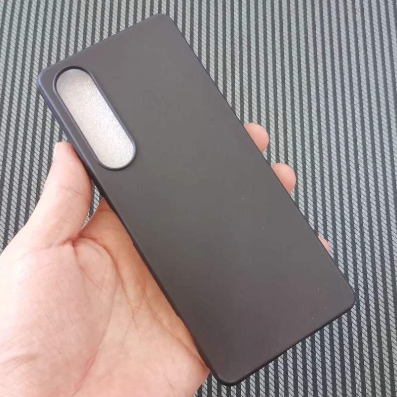 Funda trasera de silicona TPU para teléfono, carcasa transparente esmerilada negra para Sony Xperia 10 V 1 V, Xperia1V, Xperia10V - imagen 5