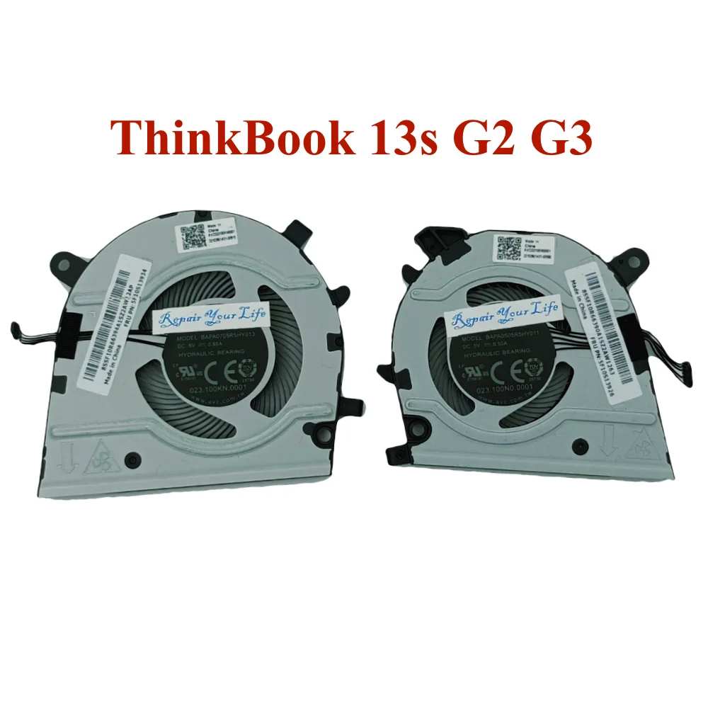 Ventilador de refrigeración GPU para ordenador portátil Lenovo ThinkBook 13s G2ITL 20V9 G2ARE 20WC 5F10S13934 5F10S13926 BAPA0705R5HY013 BAPA0505R5HY011 - imagen 2