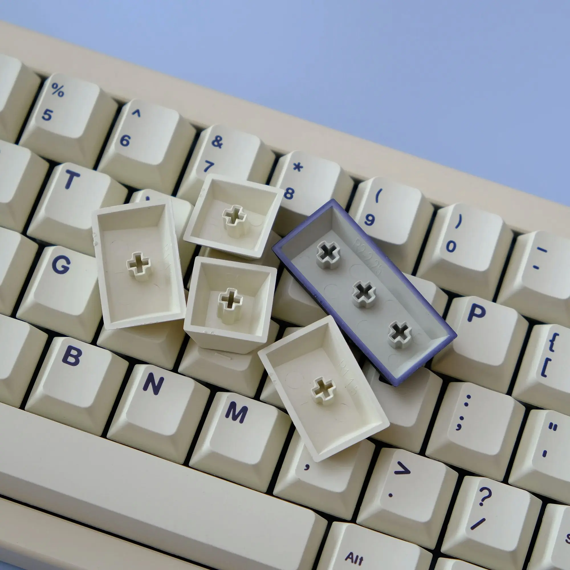 Teclas de gelatina en crema, accesorios para teclado mecánico, perfil de cereza en inglés, tinte PBT, sublimación, MX Switch - imagen 4