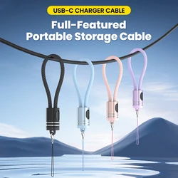 Cable USB-C Corto 2 en 1 PD60W para iPhone y Samsung