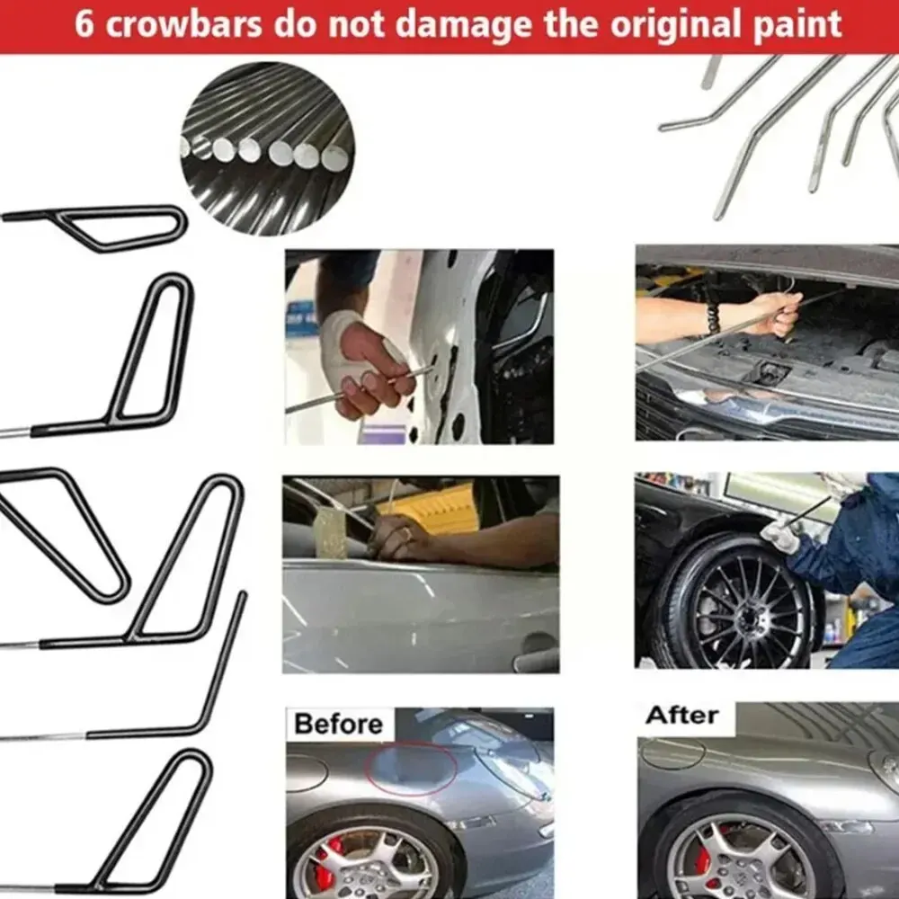 Varillas Gancho Acero Inox – Reparación Abolladuras Coche Sin Pintura - imagen 2
