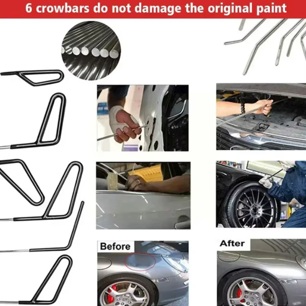 Varillas Gancho Acero Inox – Reparación Abolladuras Coche Sin Pintura - imagen 2