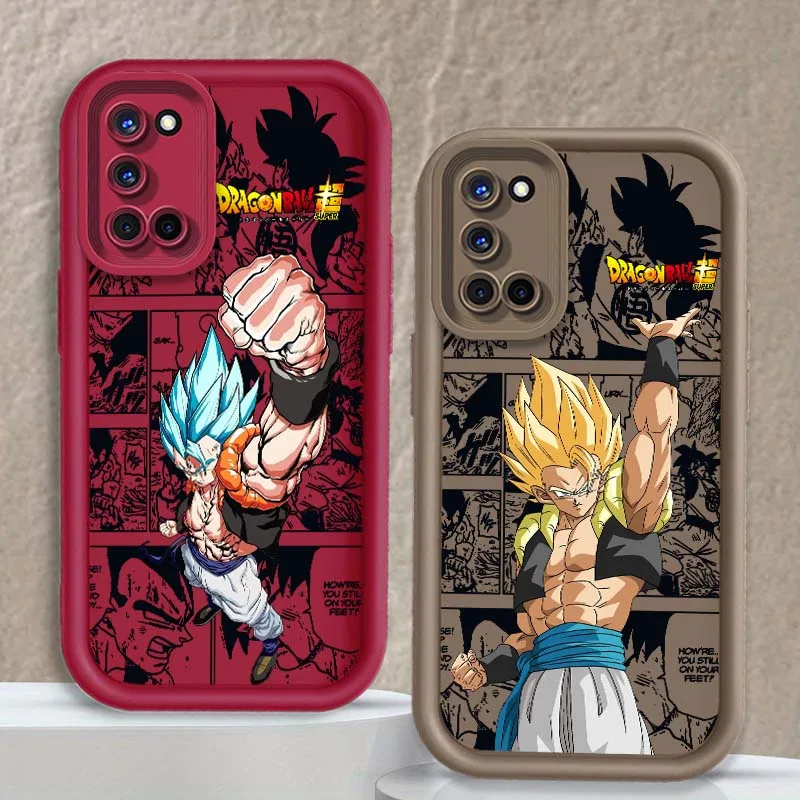 D-Dragon Ball Son Goku Saiyan para OPPO A96 A95 A92 A77 A74 A73 A72 A58 A57 A55 A54 A53 A52 funda de teléfono con escalera ocular - imagen 2