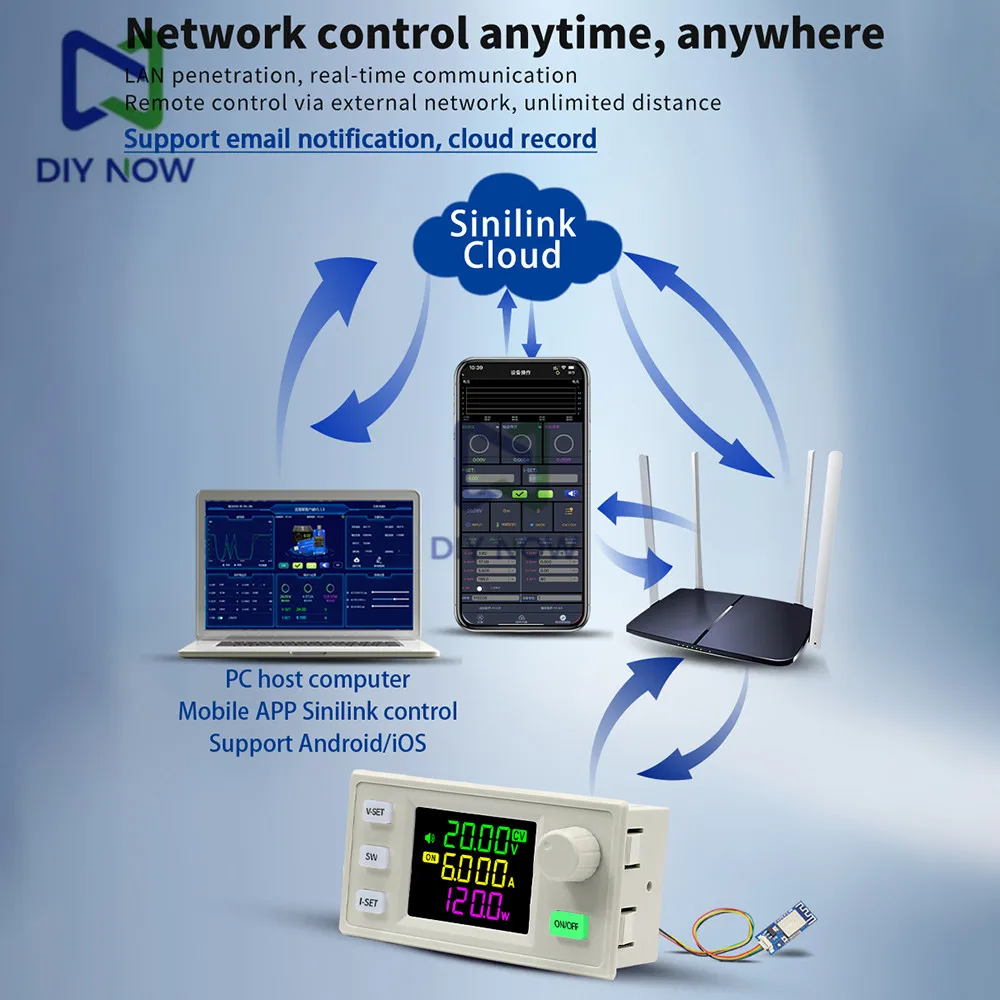 Módulo Buck-Boost ajustable CC Sk60X Sk120X Sk120 fuente de alimentación de laboratorio módulo de carga Solar de corriente de voltaje constante - imagen 3