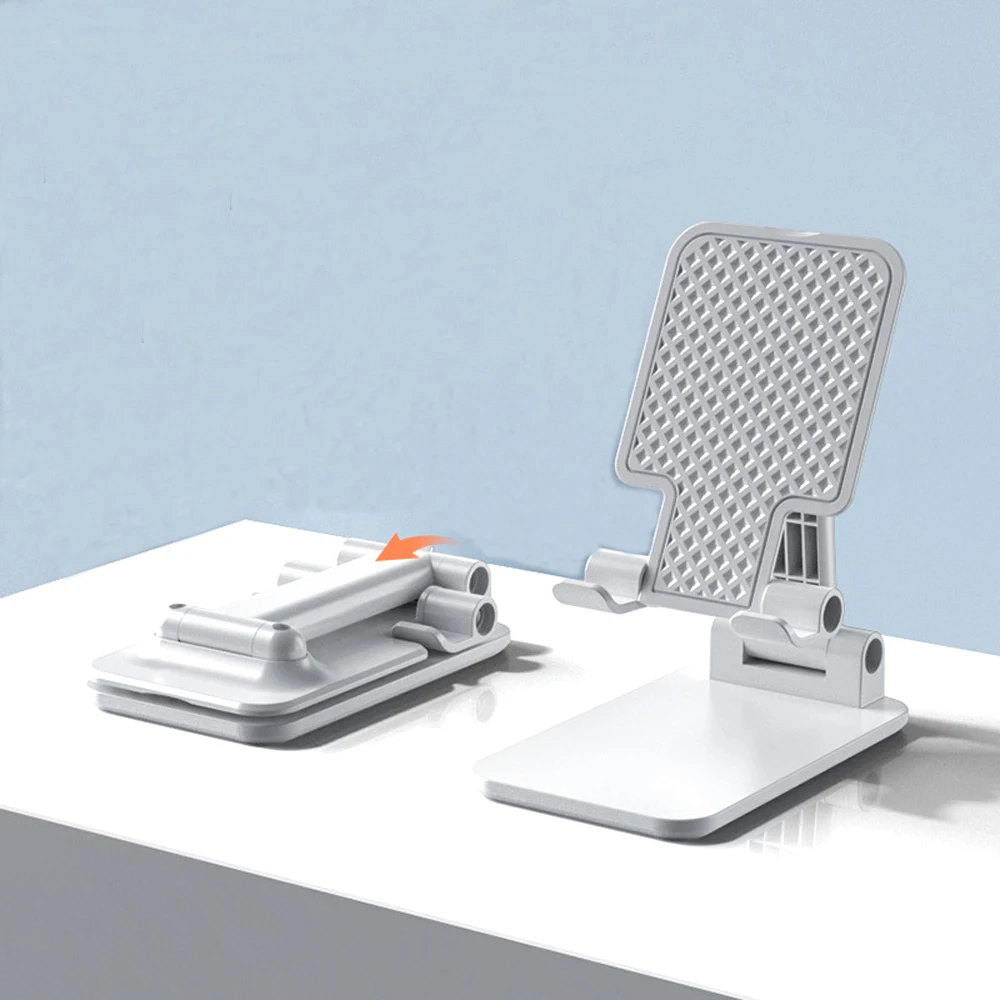 Soporte plegable para teléfono móvil, soporte de escritorio para iPad, iPhone, Samsung, soporte de escritorio ajustable para teléfono inteligente