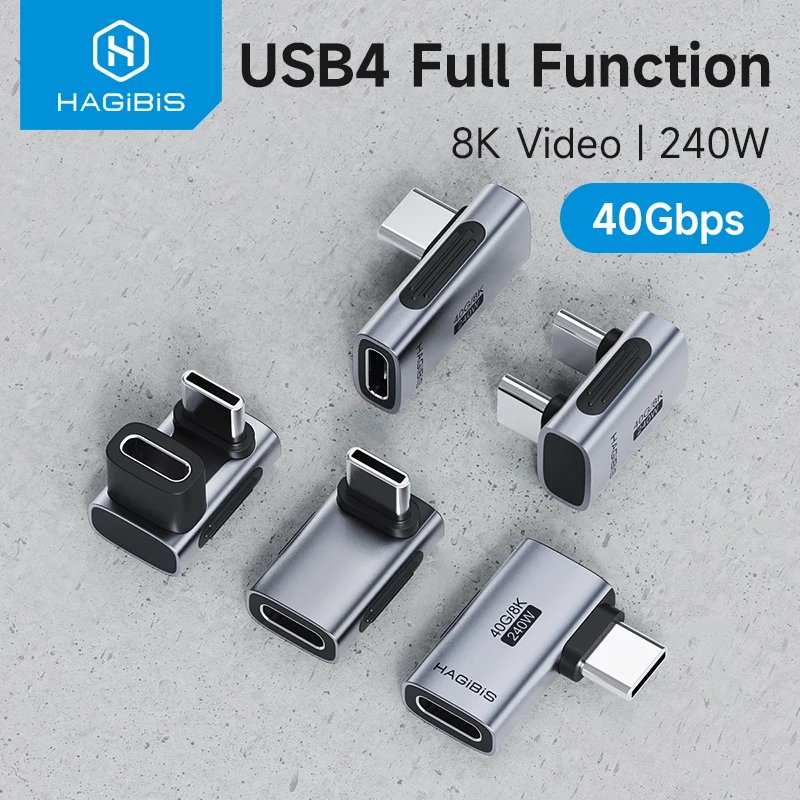 Adaptador Hagibis USB-C 240W USB4 Thunderbolt 8K 60Hz - imagen 4
