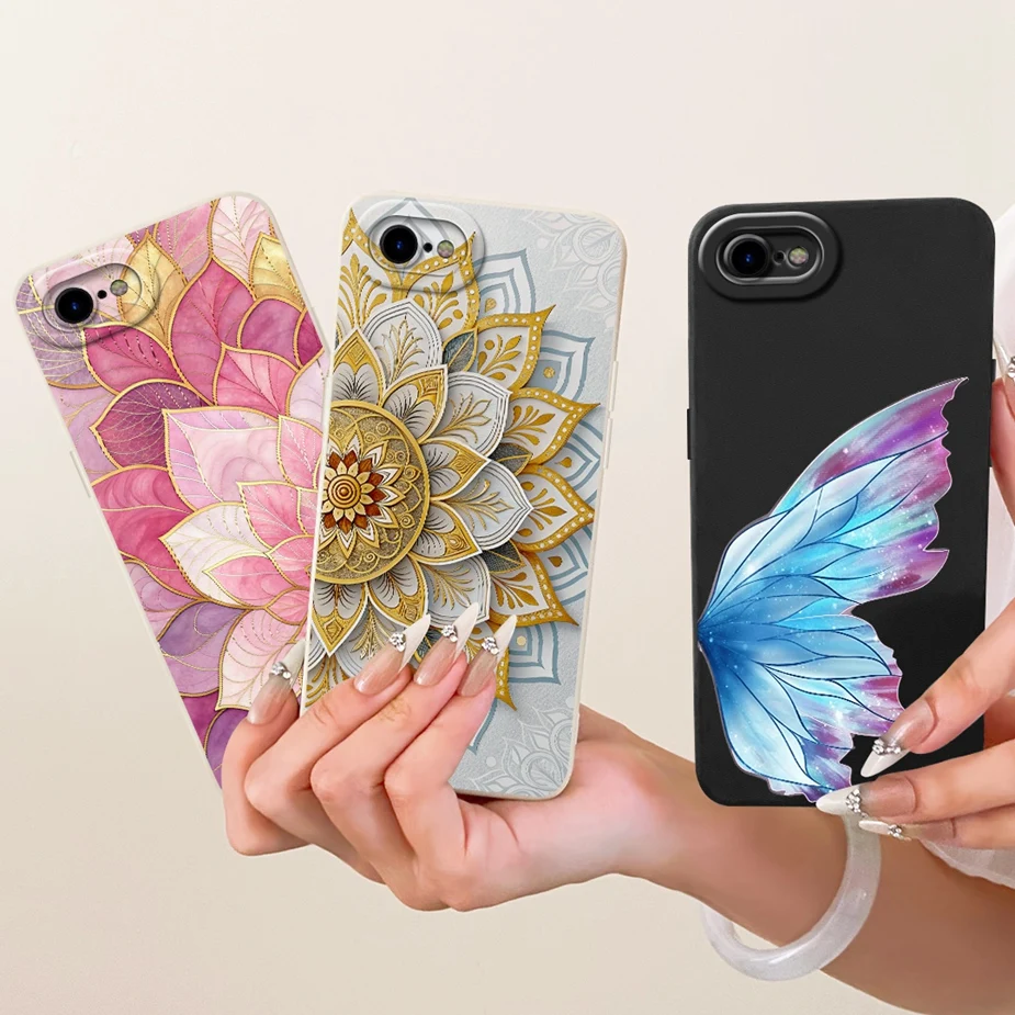 Para Apple iPhone SE 2020 funda iPhoneSE 2022 dibujos animados lindos nuevos dulces pintados funda de silicona suave para iPhone SE 2022 2020 bolsas - imagen 5